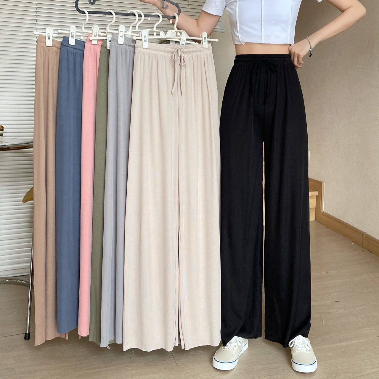 Wide Leg Trousers
